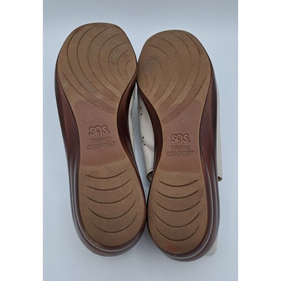 SAS Quatro Tripad Comfort Slingback Sandals Bone 3 Strap Women Size 9.5 N Beige - Picture 12 of 16